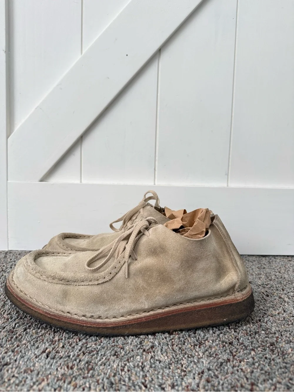 Astorflex BEENFLEX Stone Beige Suede Derbies 9